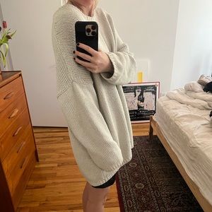 Oversized Oak + Fort Beige Sweater Sz Small